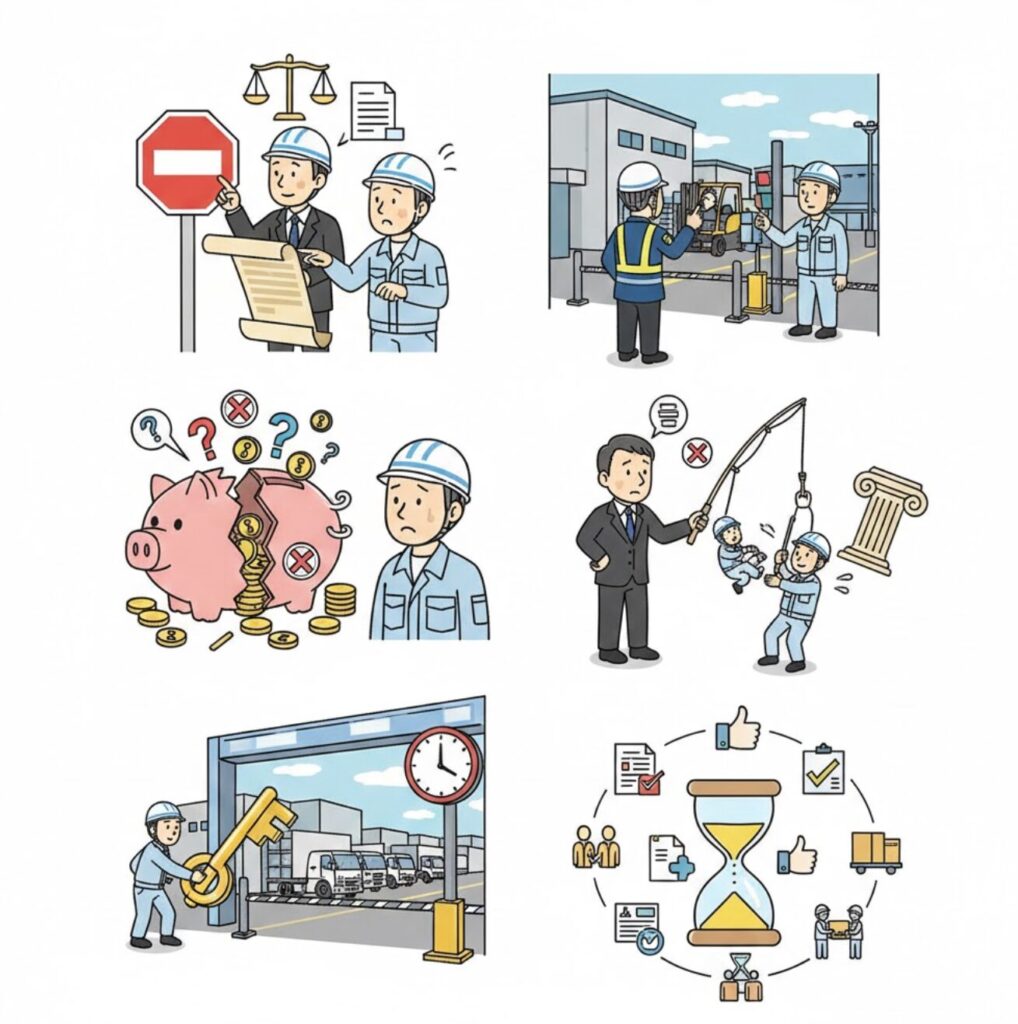 構内ルールどこまで守る